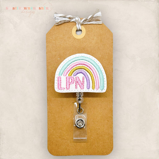 LPN Rainbow Badge Topper
