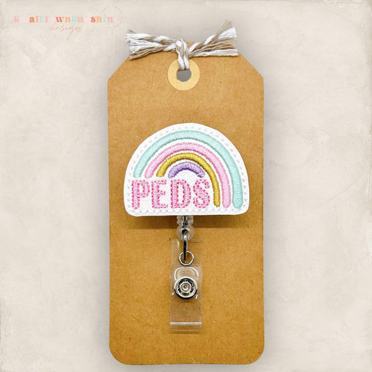 PEDS Rainbow Badge Topper