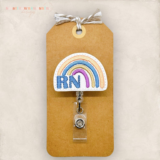 RN Rainbow Badge Topper
