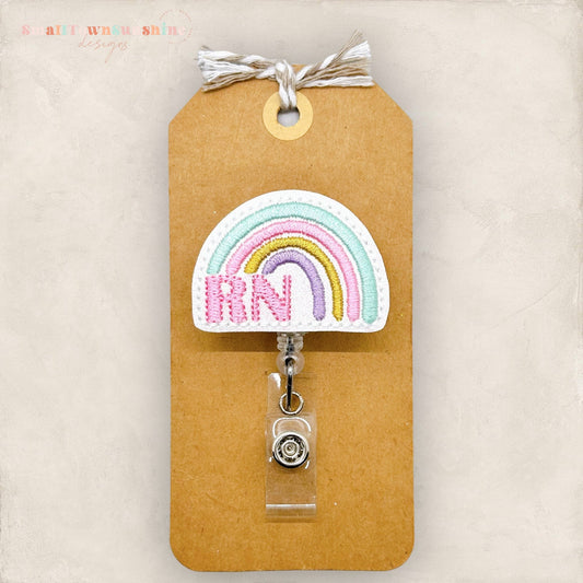RN Rainbow Badge Topper