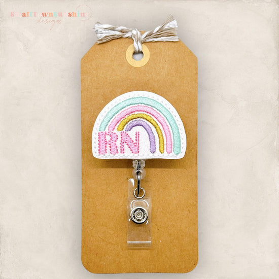 RN Rainbow Badge Topper