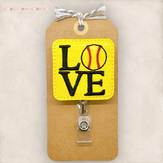 Softball Badge Topper