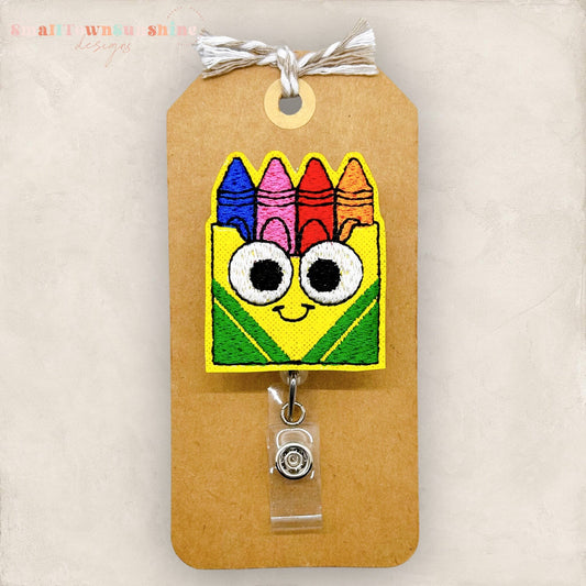 Cute Crayons Badge Topper