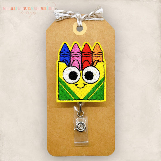 Cute Crayons Badge Topper