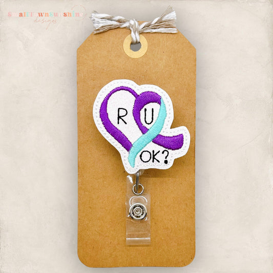 R U Ok? Badge Topper