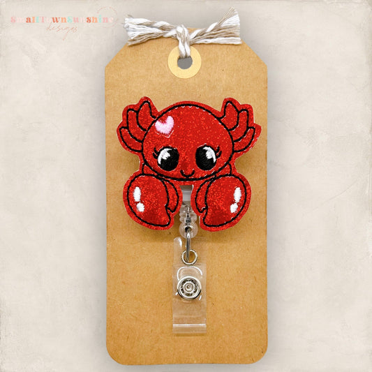 Red Crab Badge Topper