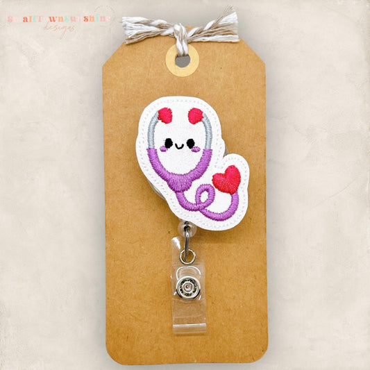 Cute Stethoscope Badge Topper
