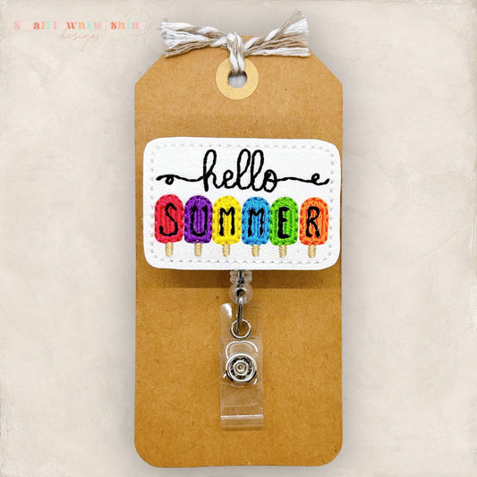 Hello Summer Badge Topper