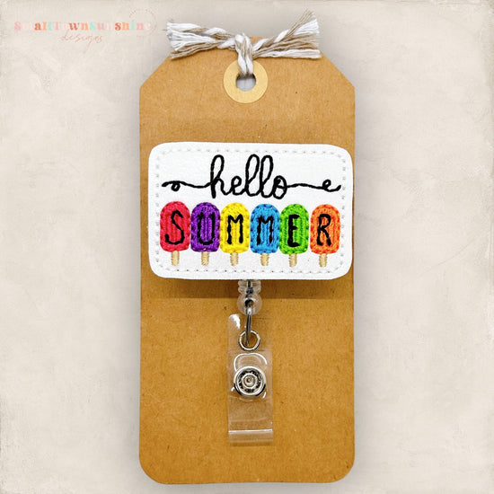 Hello Summer Badge Topper