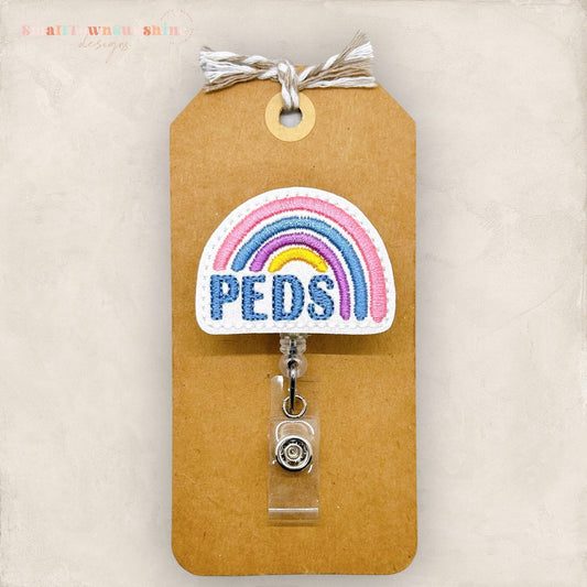 PEDS Rainbow Badge Topper