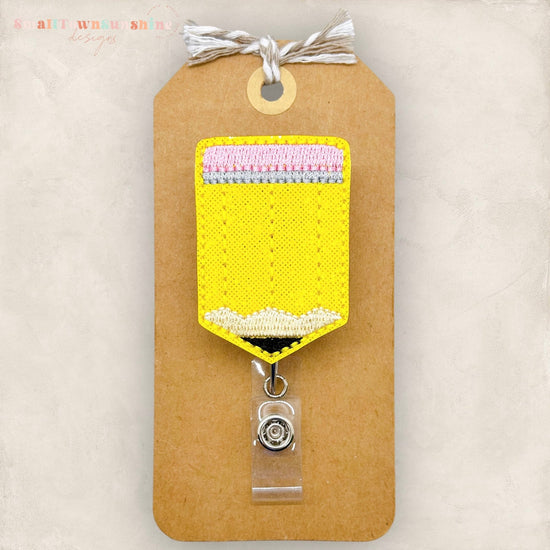 Yellow Pencil Badge Topper