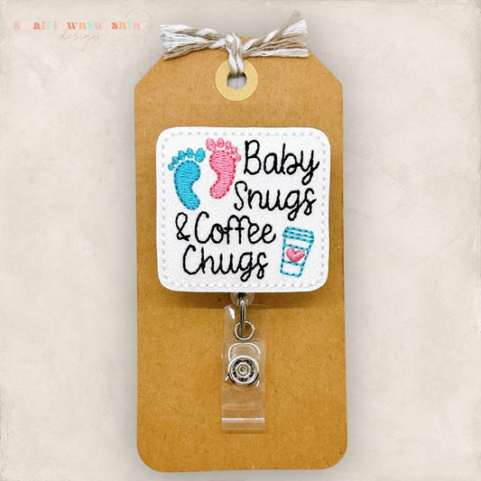Baby Snugs & Coffee Chugs Badge Topper