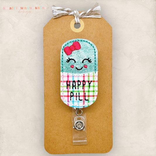 Happy Pill Badge Topper