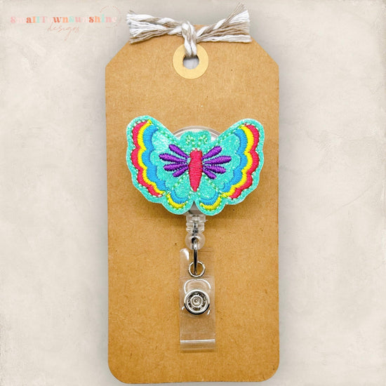 Colorful Butterfly Badge Topper