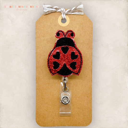 ladybug badge reel
