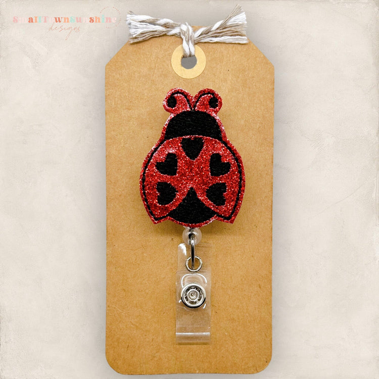 ladybug badge reel