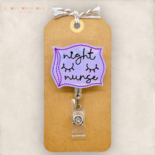 night nurse badge reel