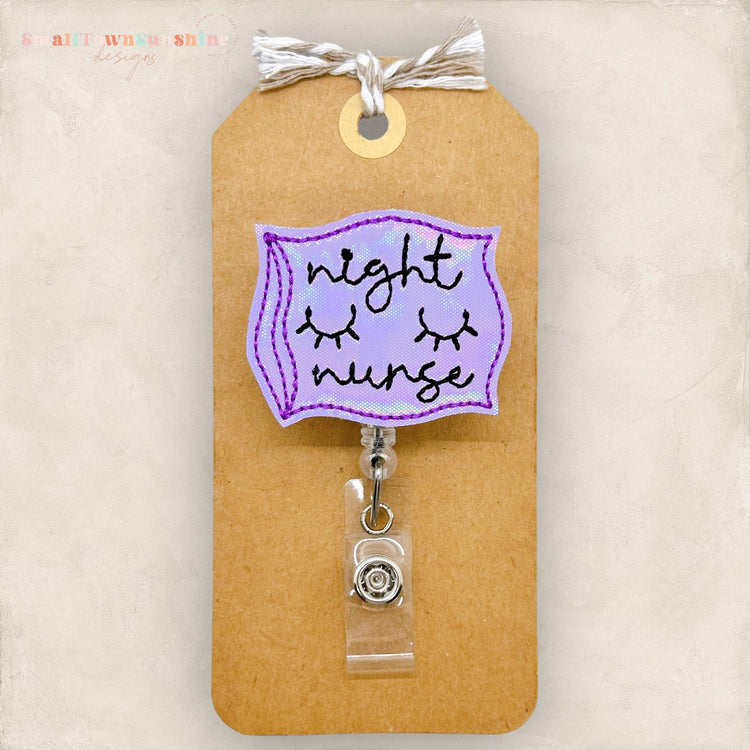 night nurse badge reel
