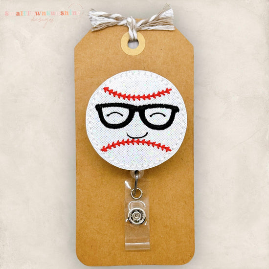 Nerdy Baseball Badge Topper