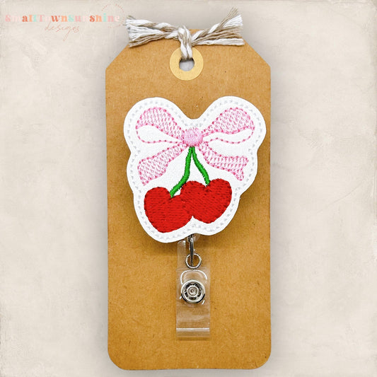Coquette Cherry Badge Topper