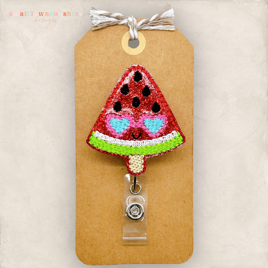 summer watermelon pop badge reel