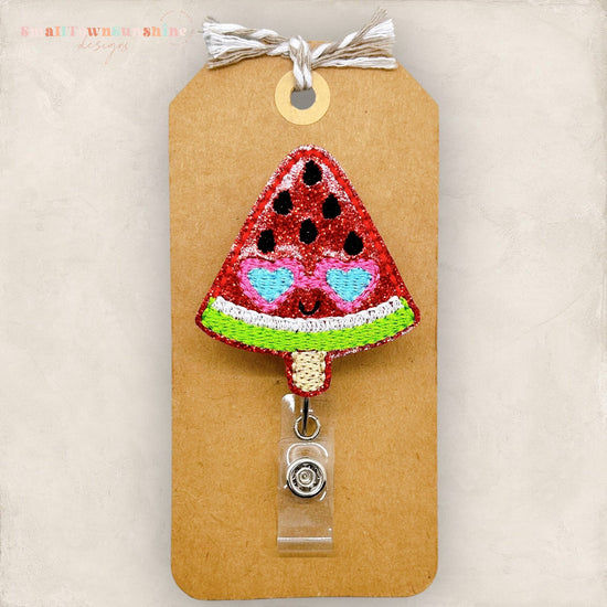 summer watermelon pop badge reel