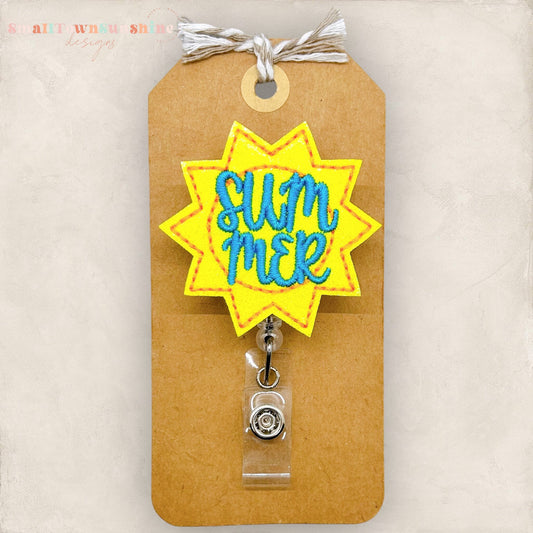 summer sun badge reel
