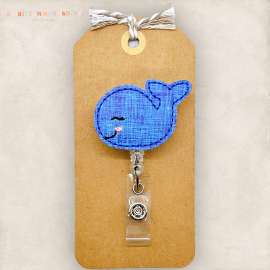 blue whale badge reel