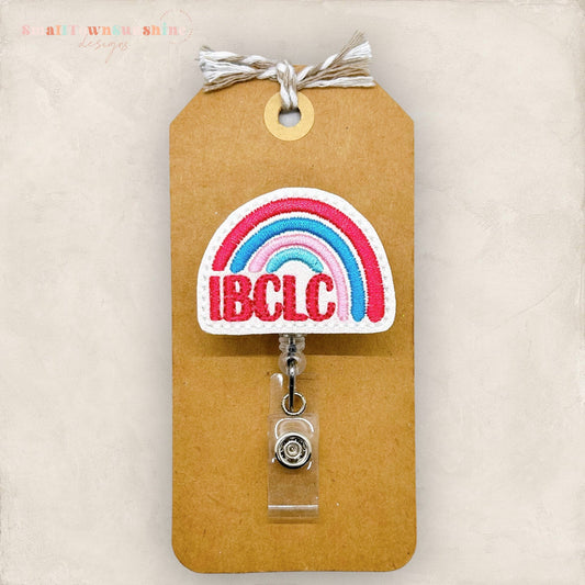 IBCLC rainbow badge reel