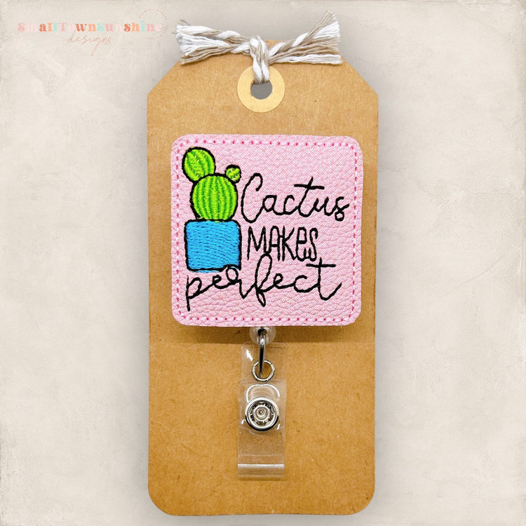 cactus makes perfect badge reel, funny plant humor