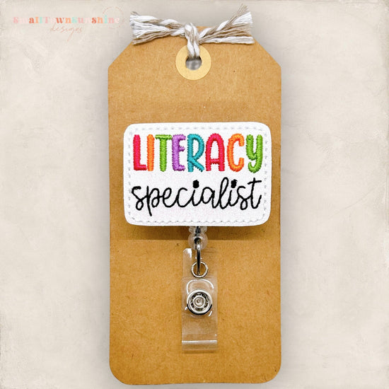literacy specialist badge reel