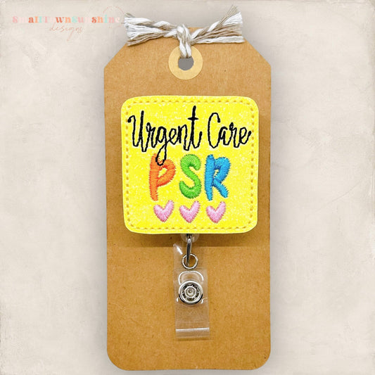 urgent care psr badge reel