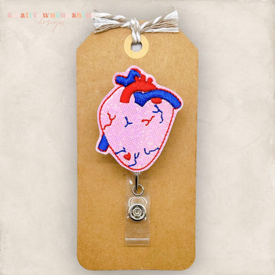Anatomical Heart Badge Topper