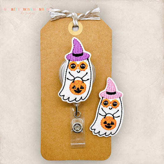 Groovy Ghost Badge Topper