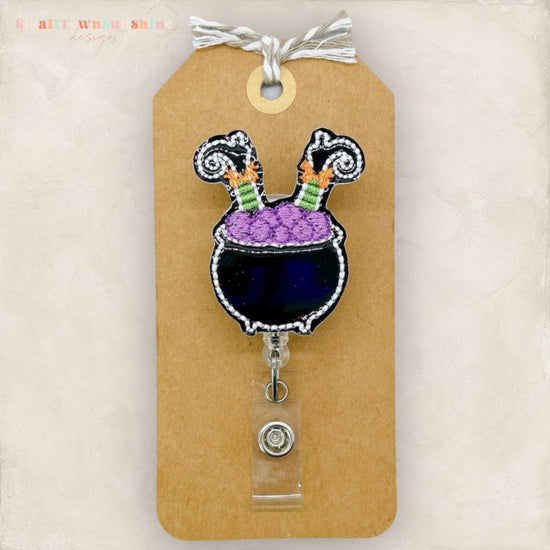 Witches Cauldron Badge Topper