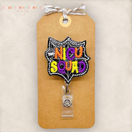 nicu squad spiderweb badge reel