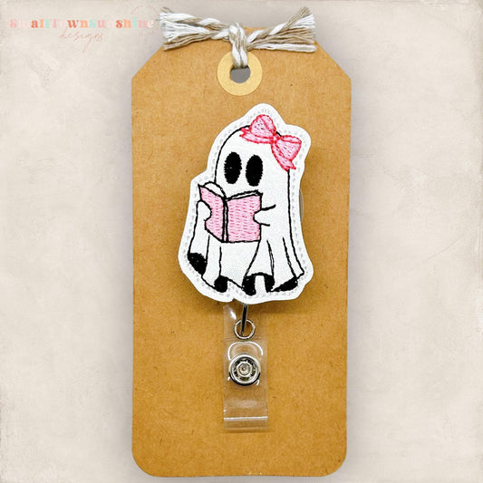 coquettecore halloween ghost badge reel