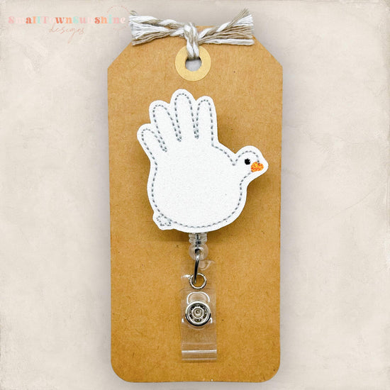 Silly Goose Balloon Glove Badge Topper