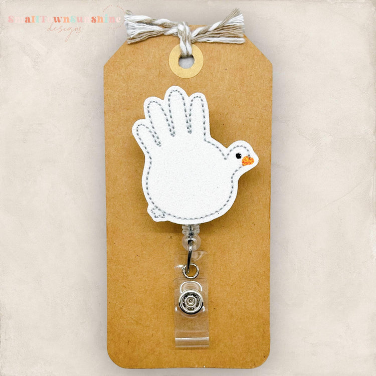 Silly Goose Balloon Glove Badge Topper