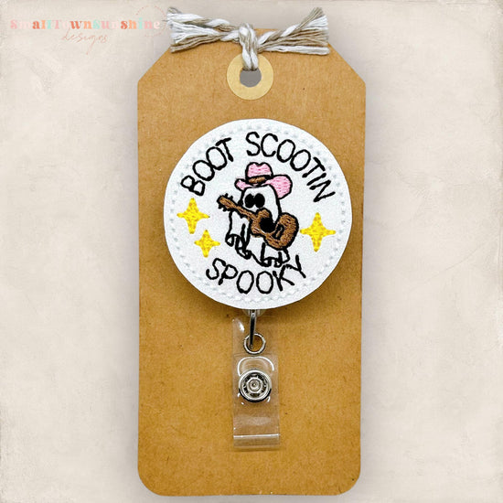 Boot Scootin Spooky Badge Topper