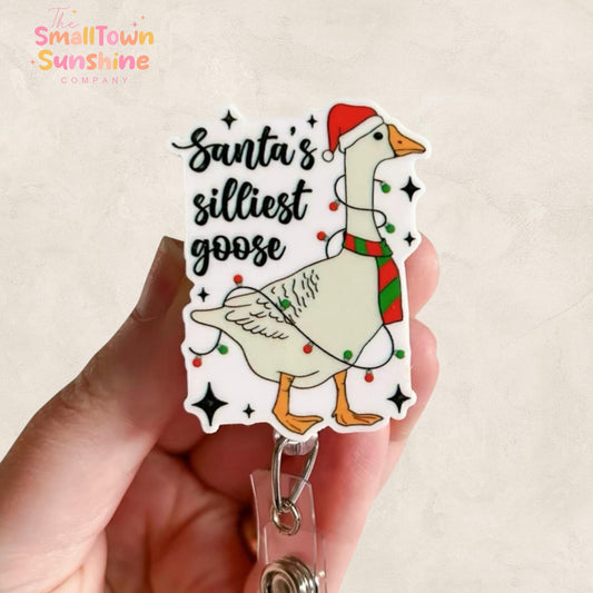 Santa’s Silliest Goose Badge Topper