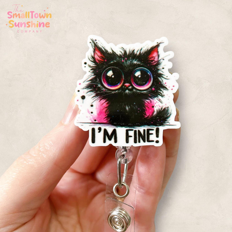 I’m Fine Badge Topper