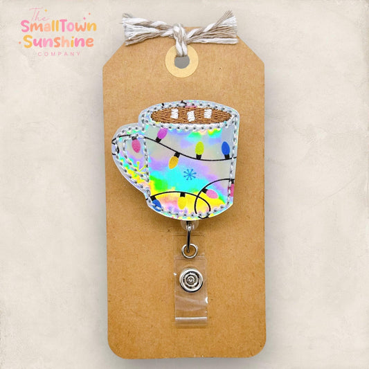 Christmas Lights Cocoa Mug Badge Topper
