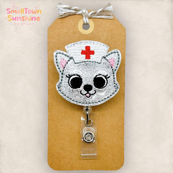 Nurse Cat Badge Topper
