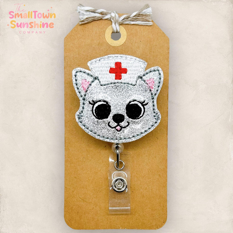 Nurse Cat Badge Topper
