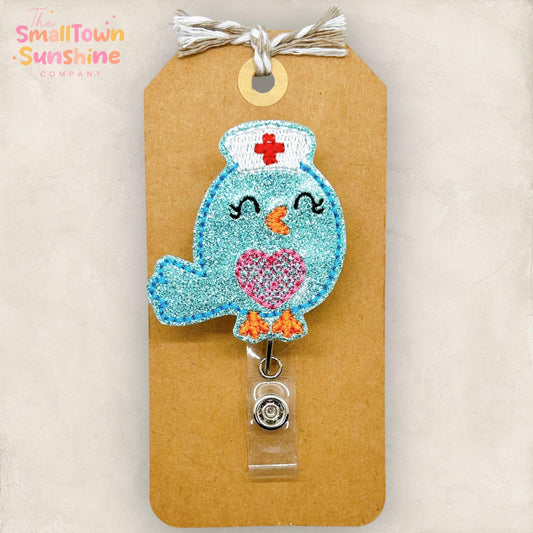 Blue Bird Nurse Badge Topper
