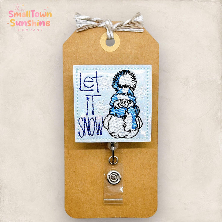 Let It Snow Badge Topper
