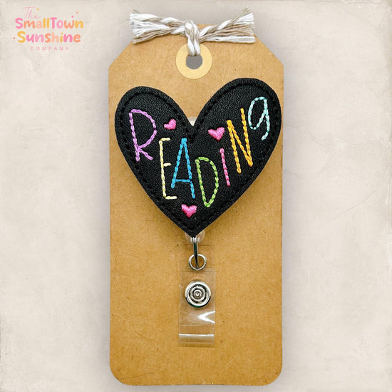 Reading Heart Badge Topper