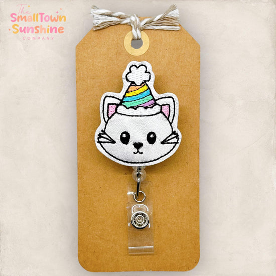 Birthday Cat Badge Topper