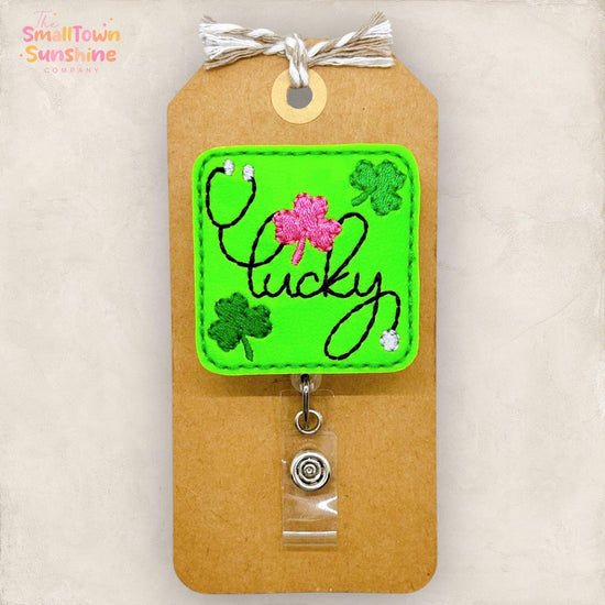 Lucky Stethoscope Badge Topper
